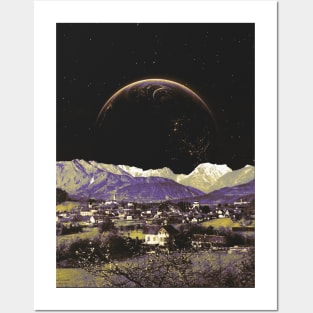 Life Under The Capital Moon - Retro Futurism, Sci Fi, Space Aesthetic Posters and Art